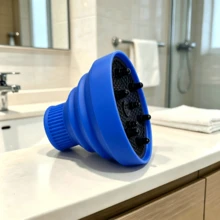 1Pc Foldable Silicone Hair Diffuser, Universal Portable Curly Hair Drying Hood, Hair Dryer Attachment For Home Salon Curling Styling - Multicolor - View 16
