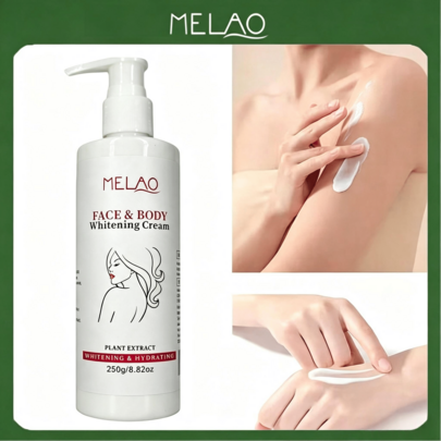 كريم MELAO لتفتيح الوجه والجسم مناسب للاستخدام اليومي