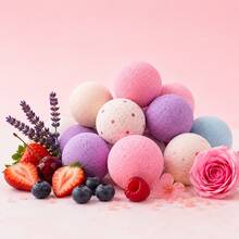 Fruity Spa Pedicure Bath Bombs - Rose - View 3