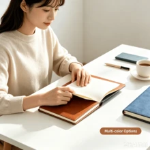 A5 Notebook Business Office Gift Thick Soft Leather Notebook Gift Box - A5 Notebook - View 2