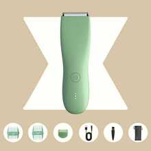 Professional Body Hair Trimmer, IPX6 Wet Or Dry Use, Groin&Body Manscape Trimmer For Men, Electric Ball Shaver Replaceable Ceramic Blade Groomer, Grooming Clipper Male Razor Bikini Trimmer For Women, Best Gift For Loved One - Multicolor - View 3