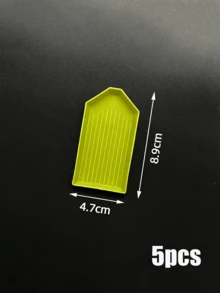 5件裝多色塑膠鑽石畫珠子分裝盤，易傾倒設計，手工珠寶收納盒，DIY鑽石畫用品與工具 - A - 查看 11