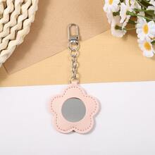 1pc Cute Multicolor Flower PU Pet Memorial Hair Storage Metal Keyring Bag Pendant Halloween Party Travel Gift For Students Ladies Xmas - Multicolor - View 11