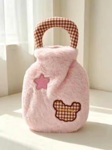 1Pair Plush And Adorable Explosion-Proof Hand Warmer, Hot Water Bottle, Cute And Girly Hand Warmer, Cartoon Winter Hand Warmer, Suitable For Autumn And Winter, A Great Christmas Gift. - Multicolor - View 12