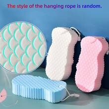 1pc Kids & Adults Universal Bath Sponge, Gentle & Pain-Free, Home Bathroom Decor, Autumn Decoration, Back To School - B - View 3