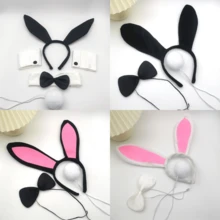 3pcs/2pcs Halloween Bunny Costume Set, Suitable For Halloween, Thanksgiving And Other Holiday Theme Party Ball Accessories And Props - Multicolor - View 10