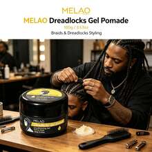 MELAO Dreadlock Styling Wax 100g/3.53oz, Strong Hold Nourishing Hair Gel, Suitable For Dreadlocks, Braids And Twisted Hairstyles - Full Size - View 4