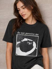Women T-Shirts - 黑色 - 查看 3
