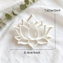 Flower-Shaped Polymer Clay Tools, Small Decorative Plate Polymer Clay Molds, Perfect For Rustic, Bohemian And Natural Style Home Decor, Ideal For Handmade DIY Projects - White - View 13