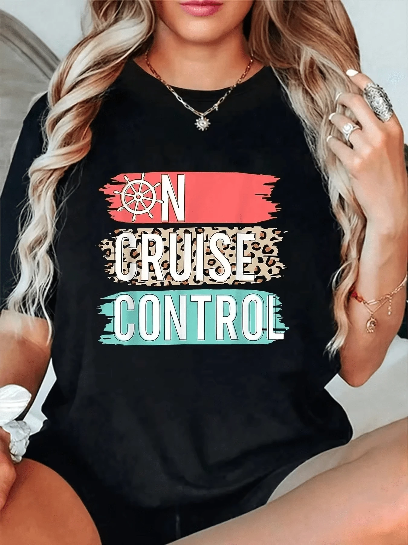 Women Sports Tees & Tanks - 黑色 - 查看 1