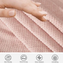[NEW ARRIVED] [VIDEO PROVIDED]105.5''Curved Sofa, Modern Minimalist Sofa, Cloud Couch Sofa 3-4 Seater Couch With 2 Pillows, Bedroom, No Assembly Required, Point-Shaped Corduroy, Anti-Wrinkle,Pink - Pink + Upholstered + Foam + 3 Seat1 - View 9