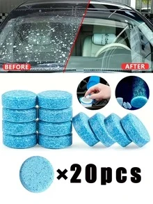 50pcs Concentrated Effervescent Rain Repellent Tablets For Windshield, Multi-Season Use For Car And Home, Car Accessories - Multicolor - View 12
