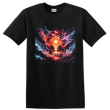Men Sports Tees & Tanks - 黑色 - 查看 1