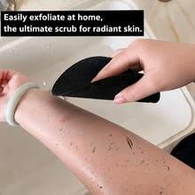 1/2/3pcs Finger Strap Body Scrubber, Exfoliating Bath Glove For Deep Cleansing & Dead Skin Removal, Shower Scrub Pad For Back, Arms & Legs, Soft Body Exfoliator For Bathroom, Spa & Daily Shower Care - Black - View 4