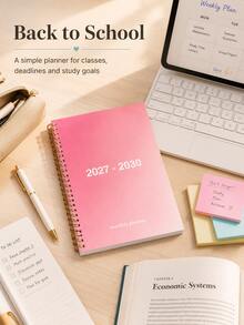 封面採用漸層色彩設計(涵蓋 2027–2030 年),印於厚紙上,附螺旋裝訂。內含待辦清單與專屬筆記本,適合青少年與成人設定目標並管理時間。 - 均碼 - 查看 12