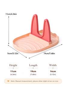 1pc Multi-Functional Tableware Rack, Fashionable Spoon Holder Storage Rack, Holiday Party Family Dinner Party Tabletop Kitchen Decor Practical Accessory - Pink - View 5