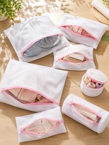 Laundry Bag (1 Pc) - Reusable Mesh Bag Suitable For Machine Washing; Serves As A Protective Bag For Washing Shoes Or As A Storage Bag. - Multicolor - View 11