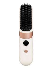 SKYWORTH 1800mAh Wireless Electric Hair Straightener Brush, Travel Size Rechargeable Straightening Comb, Portable Mini Hair Styler For Home & Trip - Multicolor - View 14