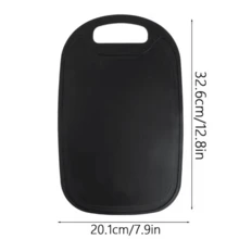 1/2pcs Black Plastic Cutting Board With Handle, Lightweight Kitchen Chopping Board, Easy To Carry, Convenient For Daily Use, Can Be Hung, Suitable For Preparing Fruits, Vegetables And Fast Food - Black - View 9
