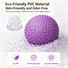 Fitness Textured Massage Ball Spiky Stability Therapy Ball For Deep Tissue Muscle Relief Back Hips Yoga Pilates Home Workout With Pump And Needle - Multicolor - View 2