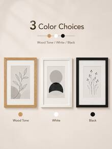 Bohemian Style Photo Frame Set, PVC Material, Self-Adhesive, Waterproof And Dustproof, Horizontal And Vertical Frames, Suitable For Home, Office And Commercial Use, Home Decor | Bohemian Style | Waterproof Photo Frame, Photo Frame Decoration - A - View 3
