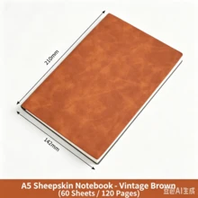 A5 Notebook Business Office Gift Thick Soft Leather Notebook Gift Box - A5 Notebook - View 5