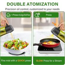 2/1pc 16oz/470ml Kitchen Olive Oil Dispenser Bottle With Stickers, 2-In-1 Olive Oil Spray Bottle, Suitable For Cooking, Air Fryer And Salad - View 8