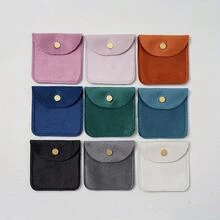 2pcs/5pcs/10pcs/20pcs/50pcs Velvet Jewelry Packaging Bags Soft Velvet Gift Bags For Rings Earrings Bracelets Necklaces Storage Bags Wedding Guest Candy Bags Gift Bags - Velvet Jewelry Pouch - View 7