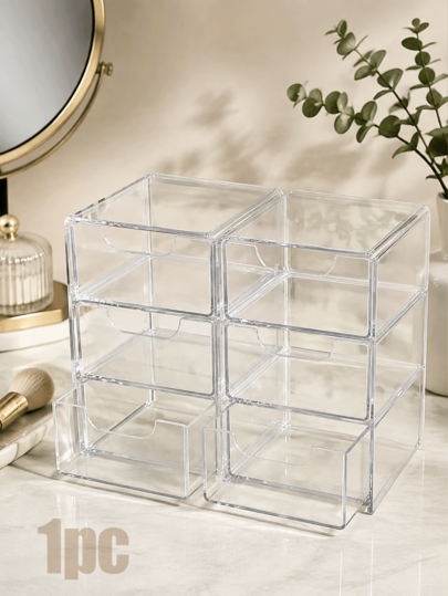 3-Layer Drawer Storage Box, Suitable For Jewelry, Hair Accessories, Earrings And Small Items, Furniture Office Study Desk Storage, Jewelry Storage Box, Drawer Cosmetic Storage, Bedroom Decor Desk Storage, Home Desk Drawer Storage Box