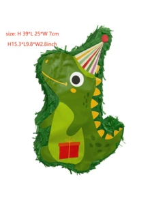 39*25*7cm Green Dinosaur Piñata 1pc (Can Be Filled With Candy, Confetti, Etc.) - A - View 5