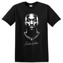 Camiseta con Retrato del Jugador de Baloncesto Kemba Walker Número 15, Camiseta Gráfica para Fanáticos del Deporte - Negro - Ver 1