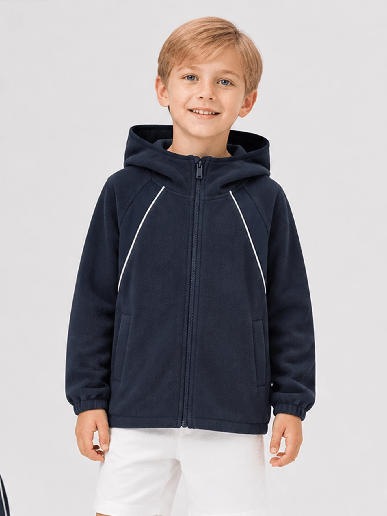 Balabala 2025 Autumn New Kids Fleece Anti-Static Jacket
