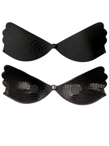 2/1 Pair New Self-Adhesive Push-Up Bra Pads, Nude/Black - Multicolor - View 11