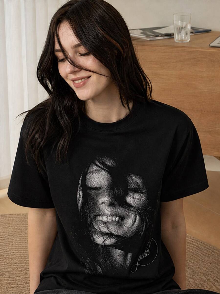 Women T-Shirts - 黑色 - 查看 1