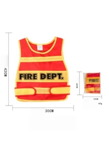 2pcs Role Play Cosplay Costume Firefighter Police Engineer Vest - Multicolor - View 6