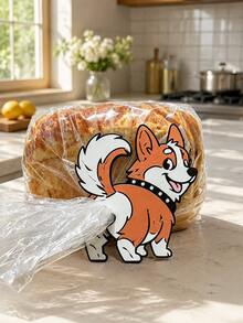 2pcs/1pc Corgi Butt Shaped Bread Clip And Snack Clip Flat Corgi Shaped Plastic Bag Holder, Featuring A Corgi Butt Design, Lightweight Kitchen Storage Accessory, Suitable For Bread, Snacks, Pantry Decoration - Pet Lover Gift, Corgi Themed Home Decor - View 4