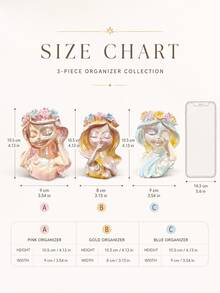 1pc Cute Girl Makeup Brush Holder, Resin Flower Crown Cosmetic Organizer, Kawaii Vanity Storage Cup For Makeup Brushes, Lipstick And Beauty Tools, Dresser, Bedroom, Bathroom Countertop, Desk Decor, Aesthetic Room Decor, Gift For Women And Girls - View 10