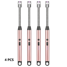 2/4/6 piazes Encendedor Eléctrico Recargable USB, Encendedor De Vela Electrónico, Vela De Plasma sin Llama, Encendedores Largos, Manguera, Estufa De Gas, Pistola De Encendido, Arco Para Acampar, Encendedor De Plasma Sin Llama Para El Hogar Y Acampar Al Aire Libre Y Para Velas Y Estufas De Gas - Rosa - Ver 8