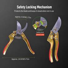 Gardening Pruning Shears SK-5 Steel Sharp Blade Fruit Tree Flower Branch Trimming Tool Yard Vegetable Garden Planting Transplanting Tree Branch Scissors - Pruning Shears - View 3