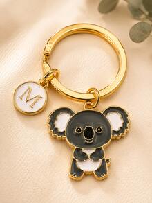 Koala Keychain: Personalized Animal Key Ring, Koala Bag Accessory, Gift For Boys And Girls - Gray Koala - View 8
