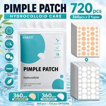 360/720PCS Hydrocolloid Acne Pimple Patch, Hydrocolloid Spot Stickers, Covering Zits And Defect, Nighttime Spot Stickers For Face - Round - View 5