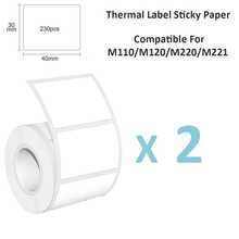 Thermal Self-Adhesive Label Paper, Smudge-Proof Sticker Rolls For Phomemo M110 M220 M200, E210 P50 PT-260 Printers, Barcodes, Addresses, Logo Stickers, Small Business & Home Tagging, Printable Refill Tape Only - View 20