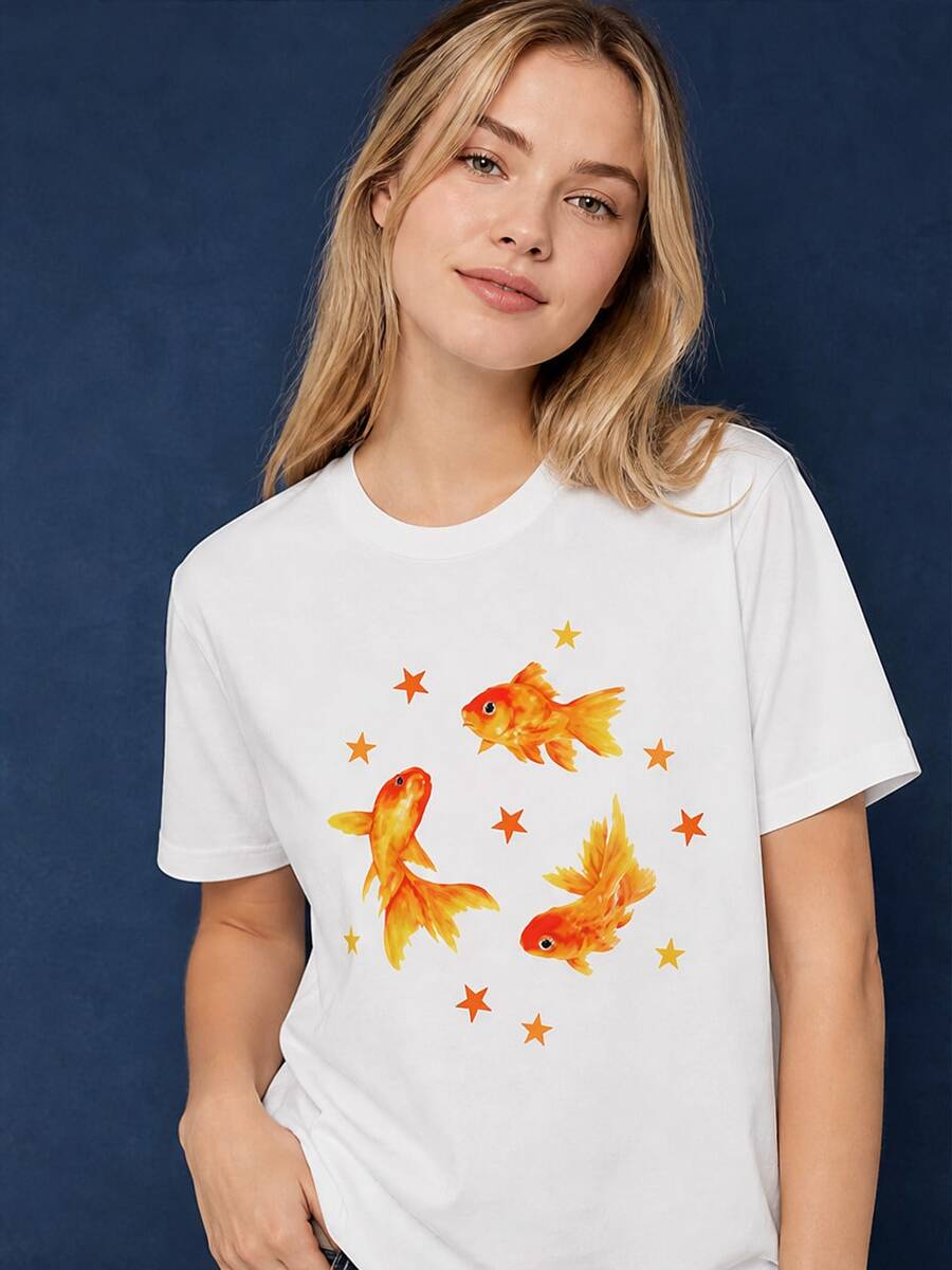 Women T-Shirts - 白色 - 查看 1