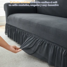 AMOROSA Sofa Slipcovers - Grey - View 6