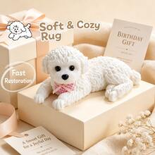 Realistic Teddy Dog Squeeze Toy, Cute Decorative Figurine, Adorable Pet Stress Relief Gadget - Multicolor - View 3