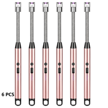 2/4/6 piazes Encendedor Eléctrico Recargable USB, Encendedor De Vela Electrónico, Vela De Plasma sin Llama, Encendedores Largos, Manguera, Estufa De Gas, Pistola De Encendido, Arco Para Acampar, Encendedor De Plasma Sin Llama Para El Hogar Y Acampar Al Aire Libre Y Para Velas Y Estufas De Gas - Rosa - Ver 7