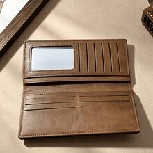 Dompet Pria Panjang Ultra Tipis Terbaru 2026, Minimalis Vintage, Kapasitas Besar, Slot Kartu Ganda, Tempat Kartu Identitas Serbaguna - MultiWarna - View 3