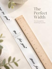 Customized Ribbon, 25mm Personalized DIY Ribbon, Gift Wrapping, Birthday, Wedding, Anniversary, Woven Ribbon Bow Decoration Gift, School Supplies, Back To School - Multicolor - View 4