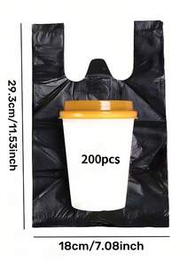 Kantong Plastik Mini, Kantong Sampah Kecil, Hitam, Cocok Untuk Meja, Mobil, Dapur, Sekop Pembersih Kotoran Hewan Peliharaan Sekali Pakai, Cocok Untuk Kucing dan Anjing - kantong sampah - View 9