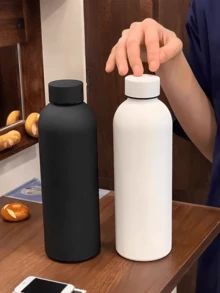 1個 500ml/16.9oz 保溫隨行杯附手把,大容量不鏽鋼水壺,適合戶外運動 - 彩色 - 查看 3
